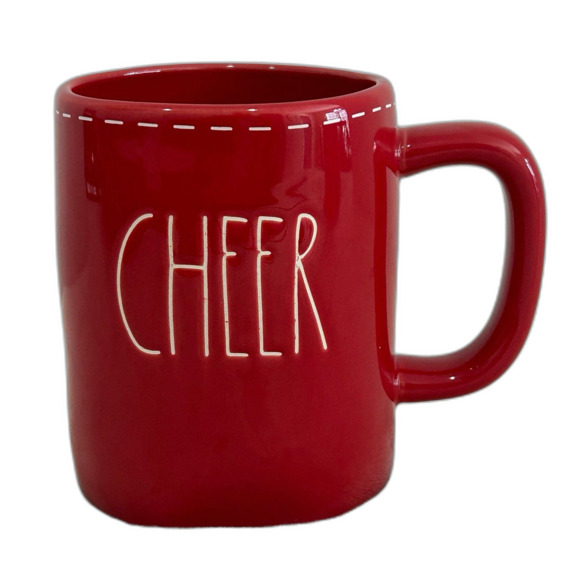 Rae Dunn Artisan Collection “CHEER” embossed Ceramic Christmas Mug. LNWOT - Picture 12 of 12